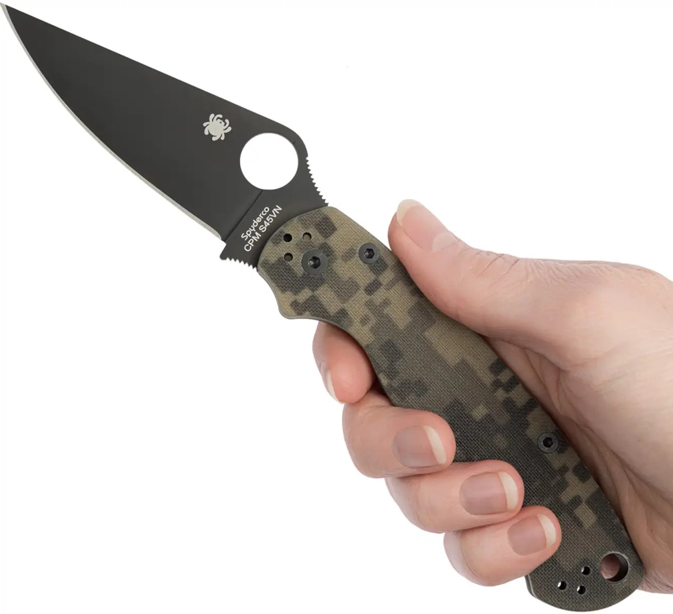 Ніж Spyderco Para-Military 2 Camo Black Фото 3